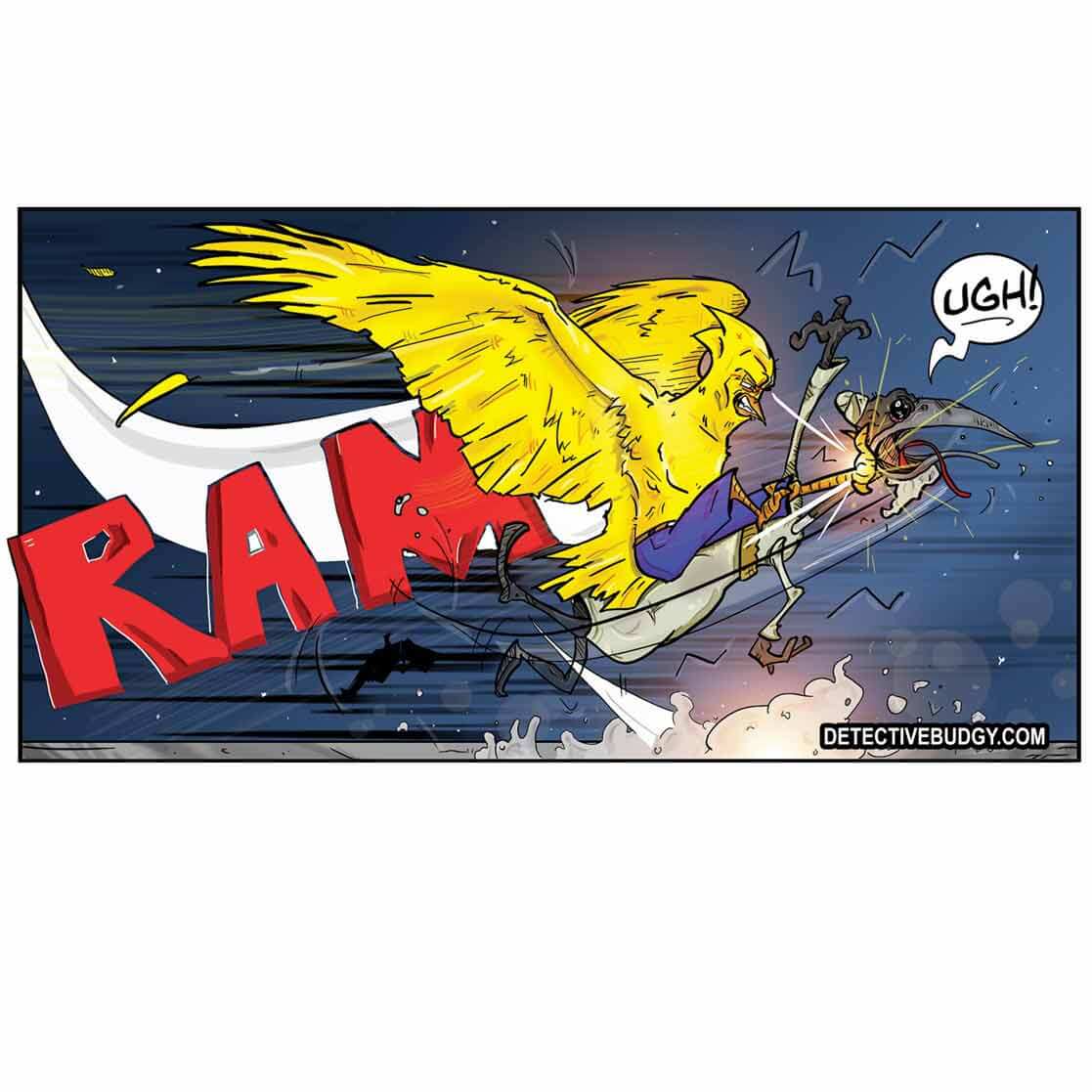 Budgy sticker Large 'RAM'